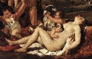 POUSSIN, Nicolas The Nurture of Bacchus (detail) af USA oil painting reproduction
